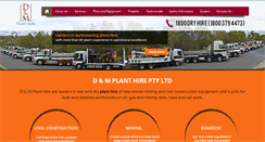 Desktop Screenshot of dandmplanthire.com.au